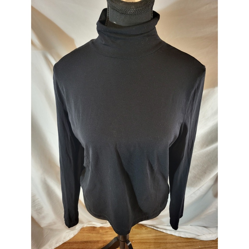 st john caviar mock neck Black Long Sleeve Size M
